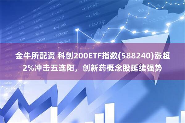 金牛所配资 科创200ETF指数(588240)涨超2%冲击五连阳，创新药概念股延续强势