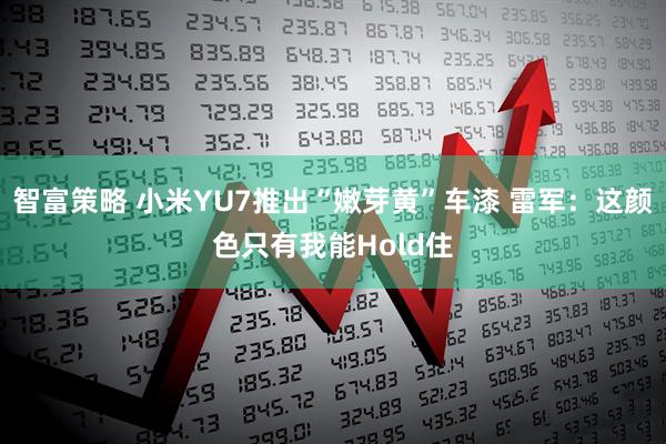 智富策略 小米YU7推出“嫩芽黄”车漆 雷军：这颜色只有我能Hold住