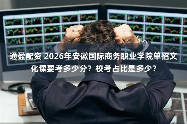 通盈配资 2026年安徽国际商务职业学院单招文化课要考多少分？校考占比是多少？